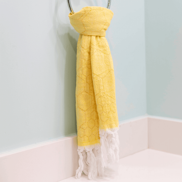 Turkish Towel | Hand Towel | Yellow + Orange