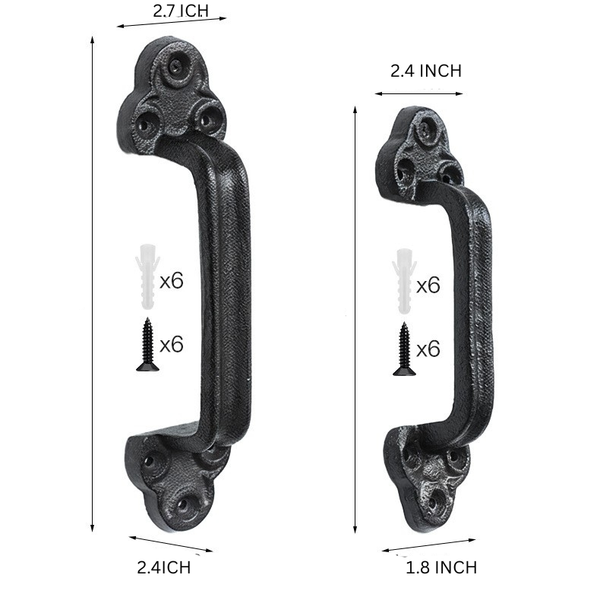 Rustic Cast Iron Door Pull Handle
