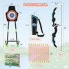 Youth Archery Bow Set with LED Light Up Bow and 20 Suction Cup Arrows for Kids - Multicolor