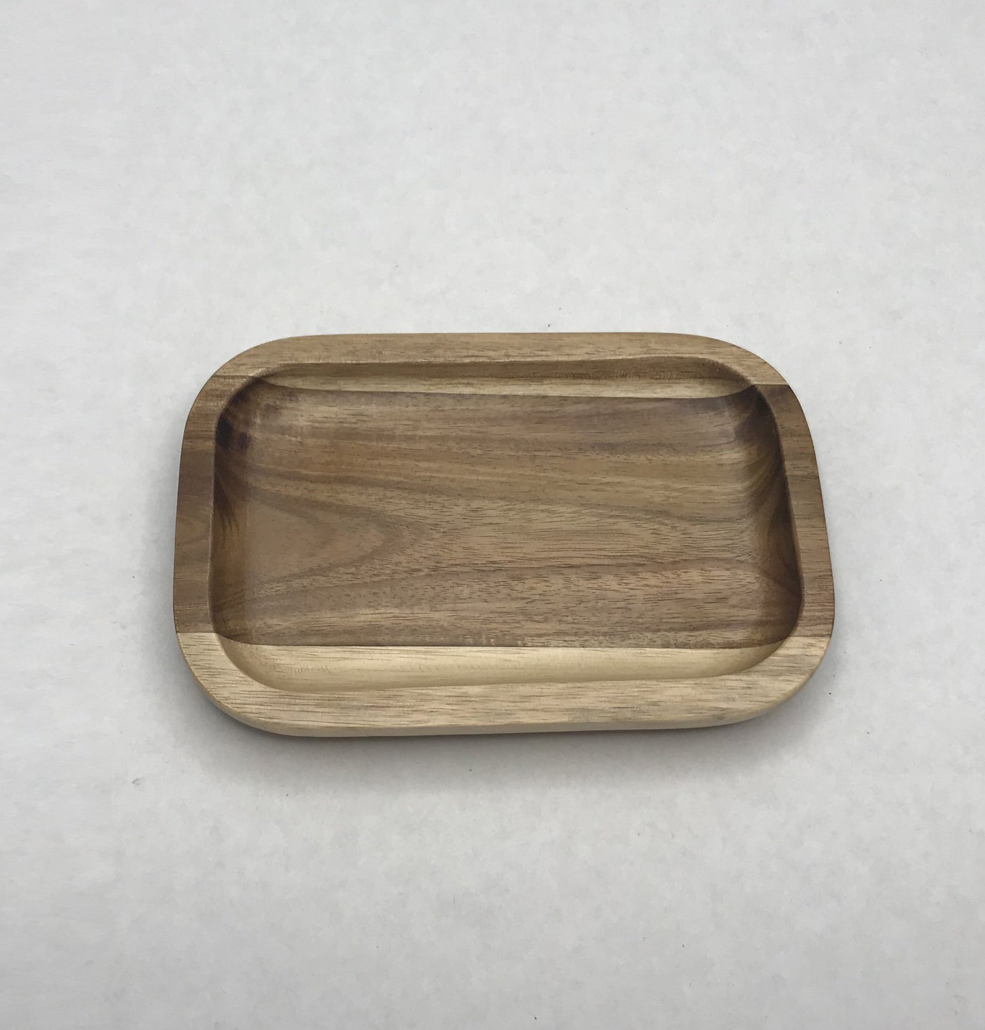Zavis Green Acacia Wood Serving rectangle Stackable Tray / Dish 6