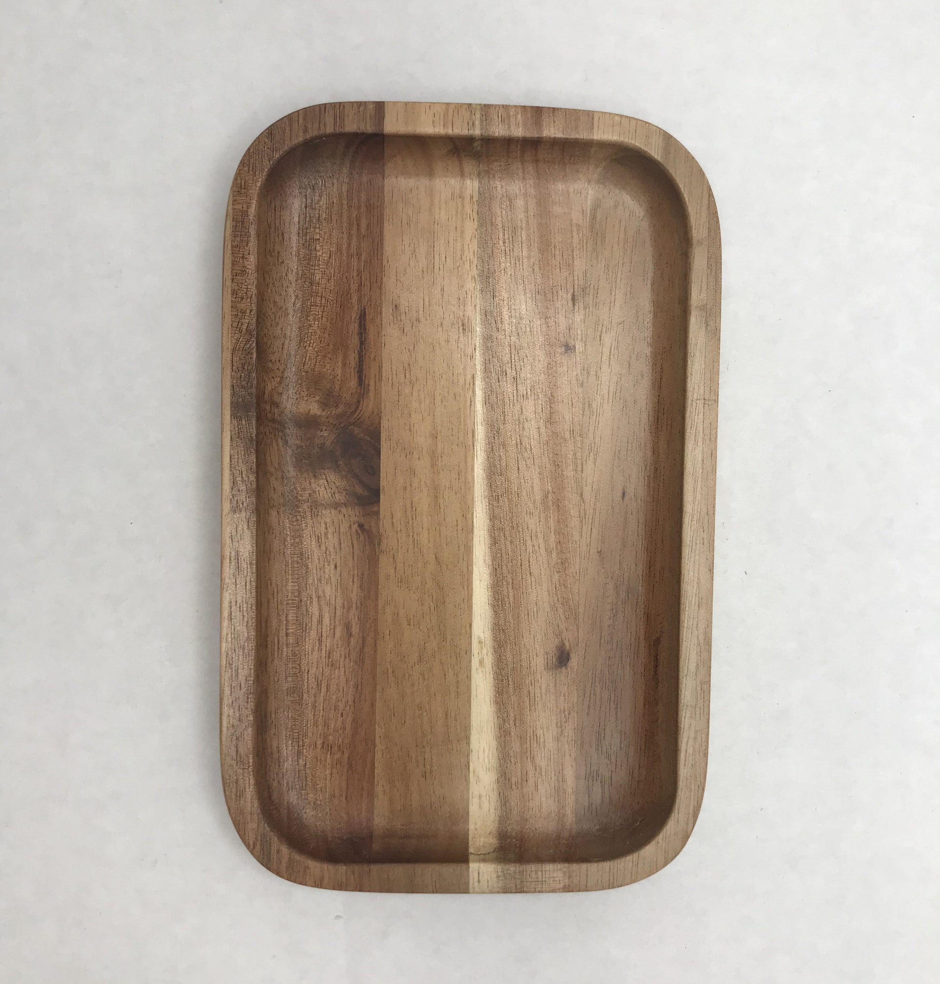 Zavis Green Acacia Wood Serving rectangle Stackable Tray / Dish 8
