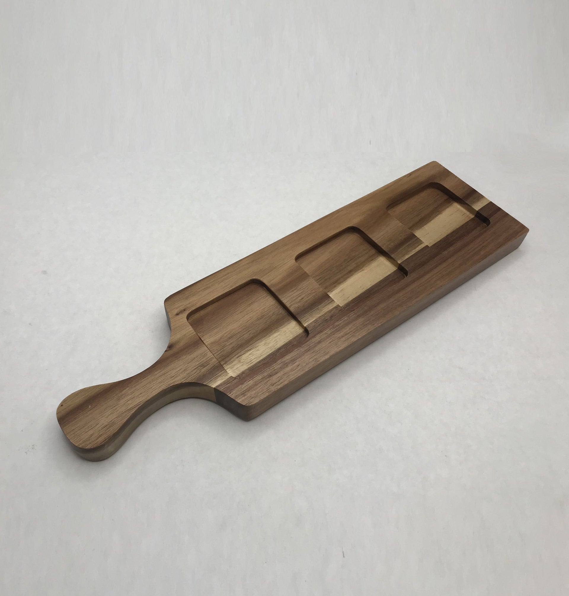 Zavis Green Acacia Wood 3 Hole Double sided Flight Board 14