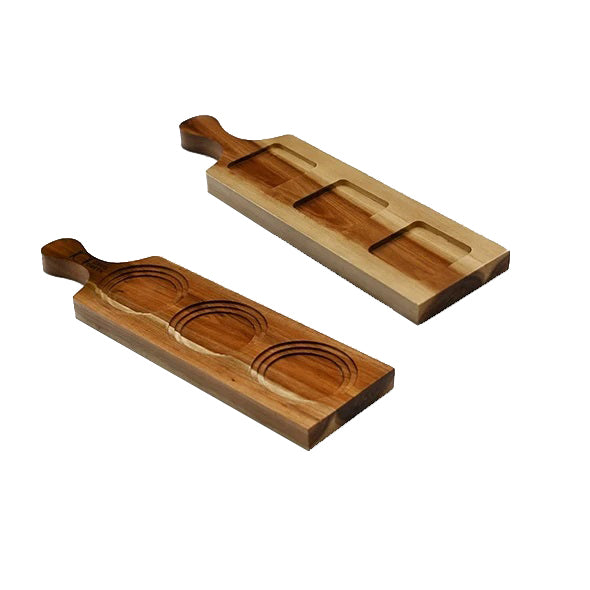 Zavis Green Acacia Wood 3 Hole Double sided Flight Board 14