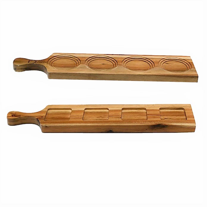 Zavis Green Acacia Wood 4 Hole Double sided Flight Board 17.5