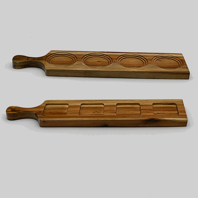 Zavis Green Acacia Wood 4 Hole Double sided Flight Board 17.5