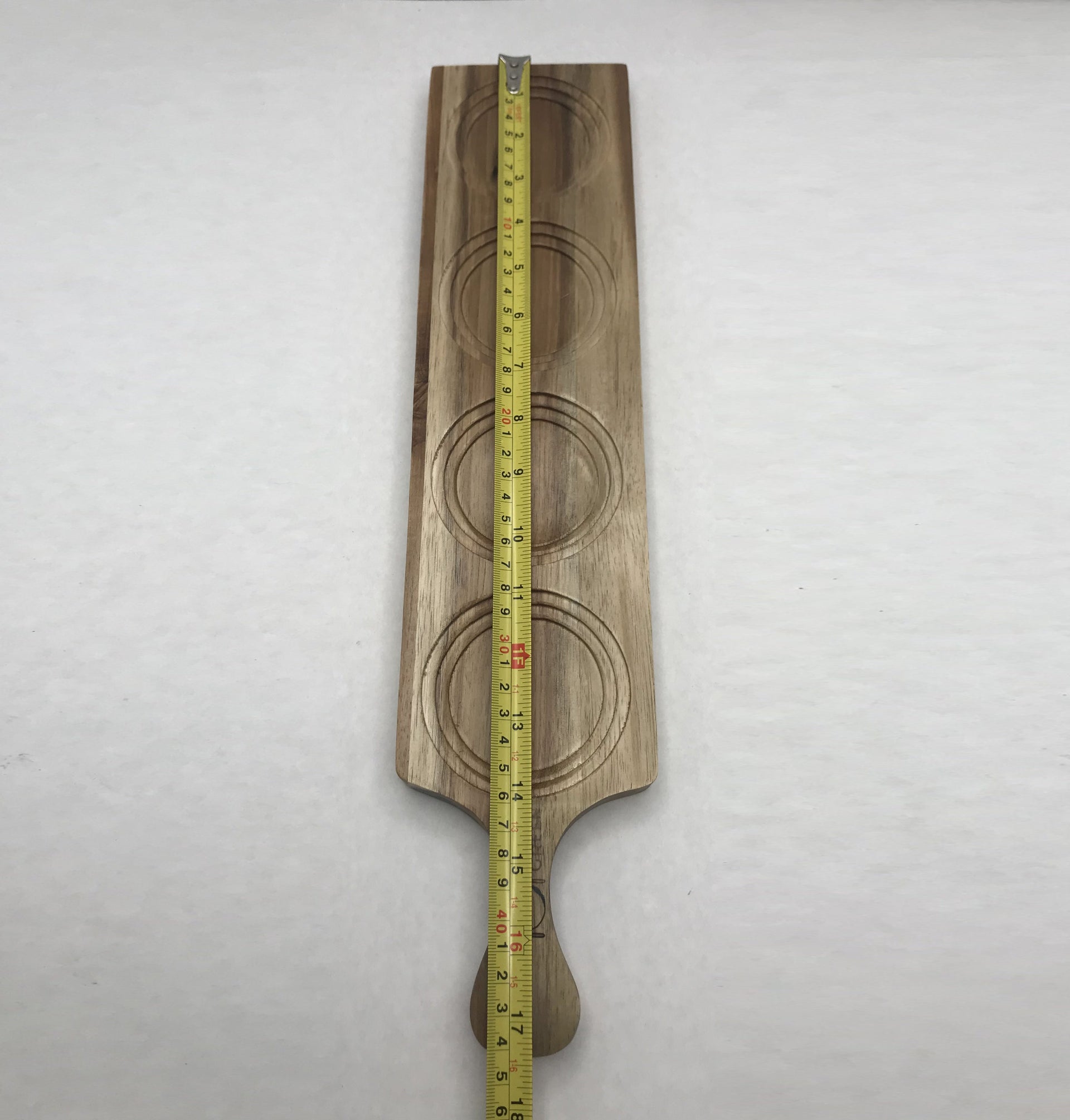 Zavis Green Acacia Wood 4 Hole Double sided Flight Board 17.5