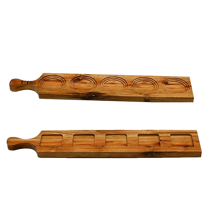 Zavis Green Acacia Wood 5 Hole Double sided Flight Board 21