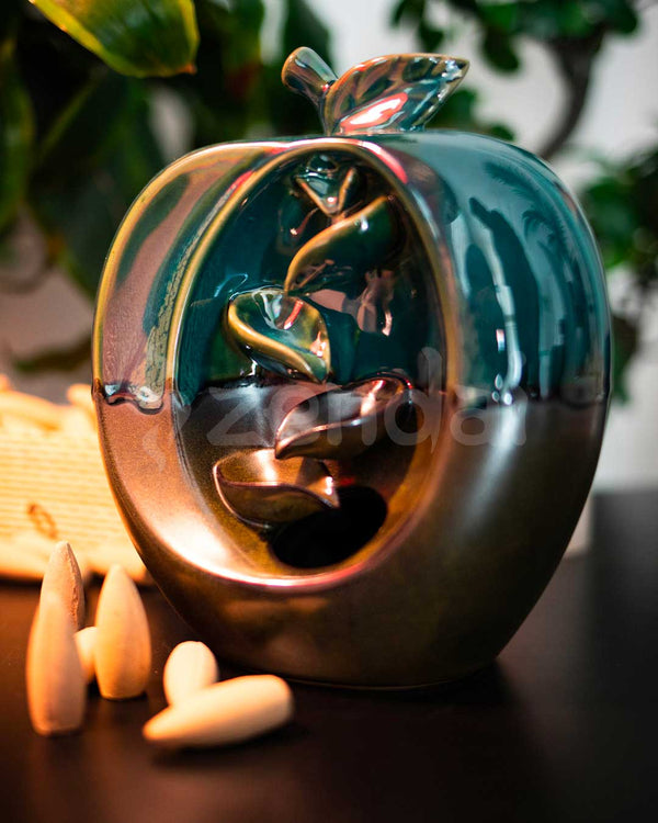 Zen Apple Backflow Incense Burner