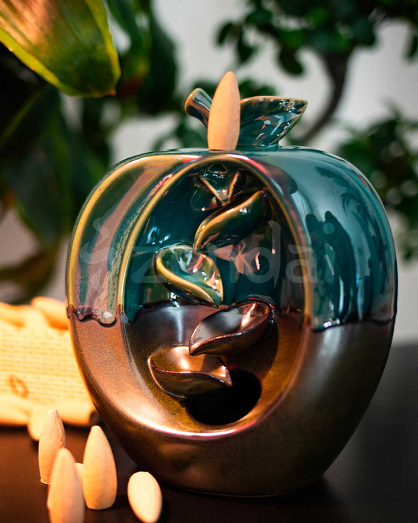 Zen Apple Backflow Incense Burner