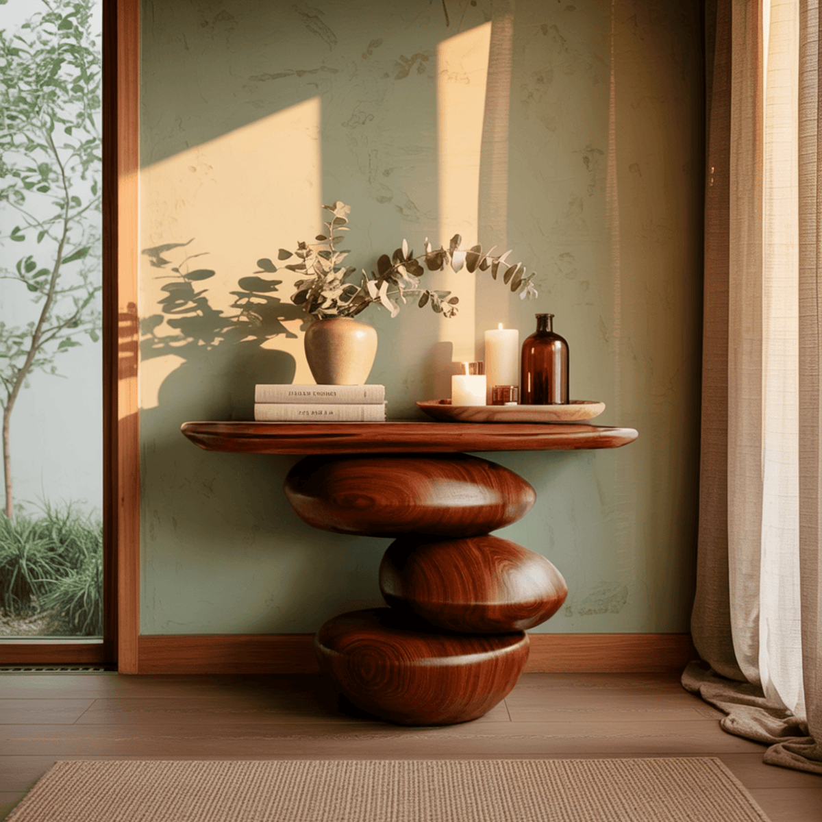 Zenform Live Edge Console Table