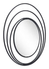 A12207 - Luna Round Mirror Black