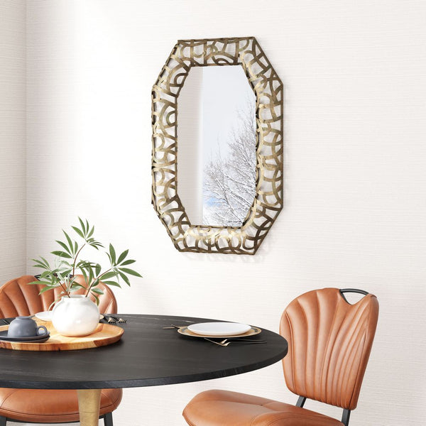 Kin Mirror In Bronze by Zuo Modern