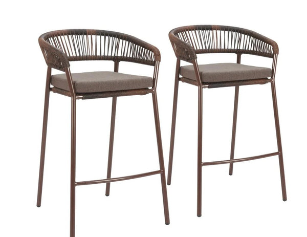 Zuo Skye Barstool (Set Of 2) Brown