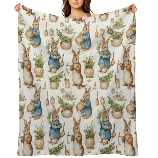 Peter Rabbit Watercolour Lightweight Throw Blanket