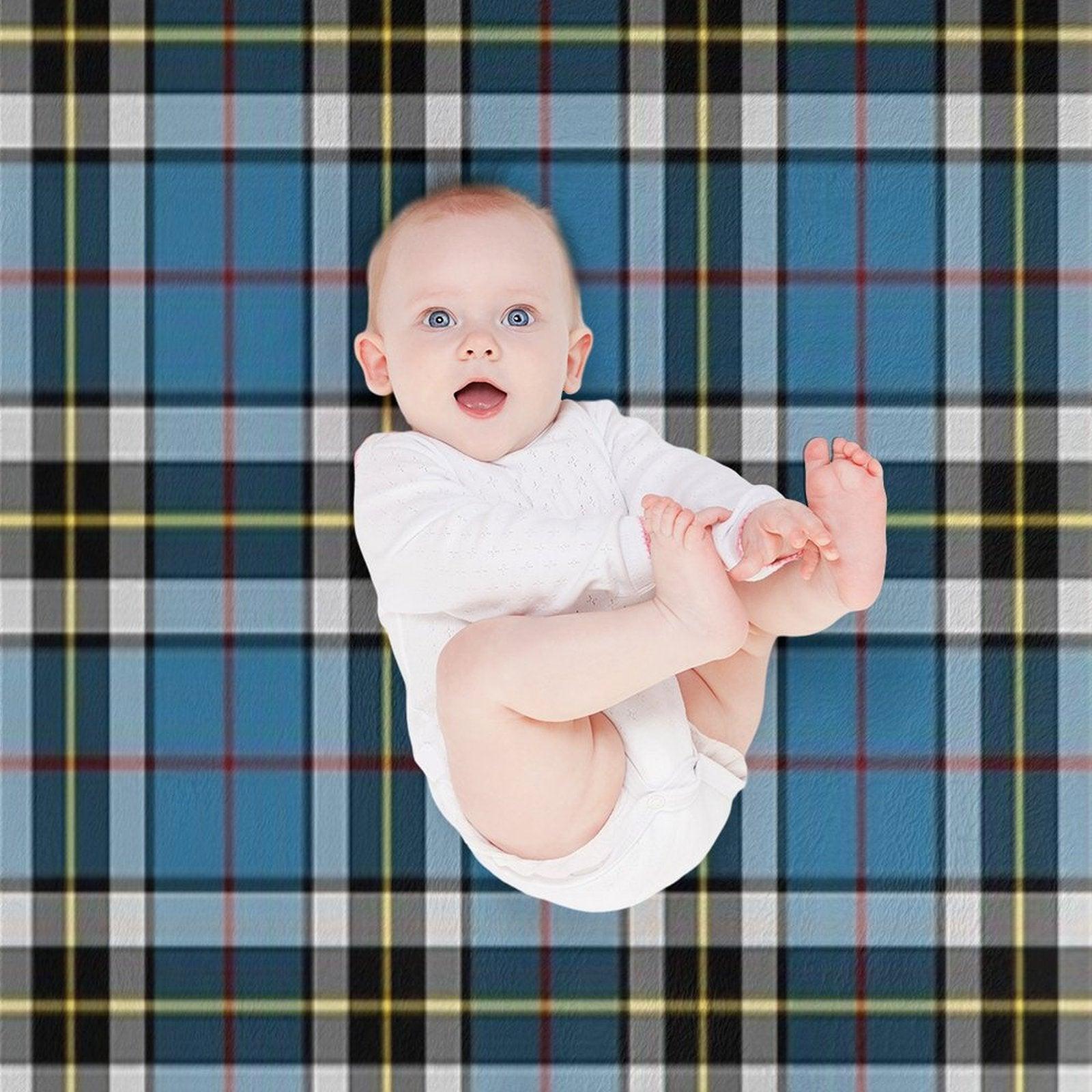 Thompson Blue Dress Tartan  Clan Thomson  Cute Tartan Throw Blanket