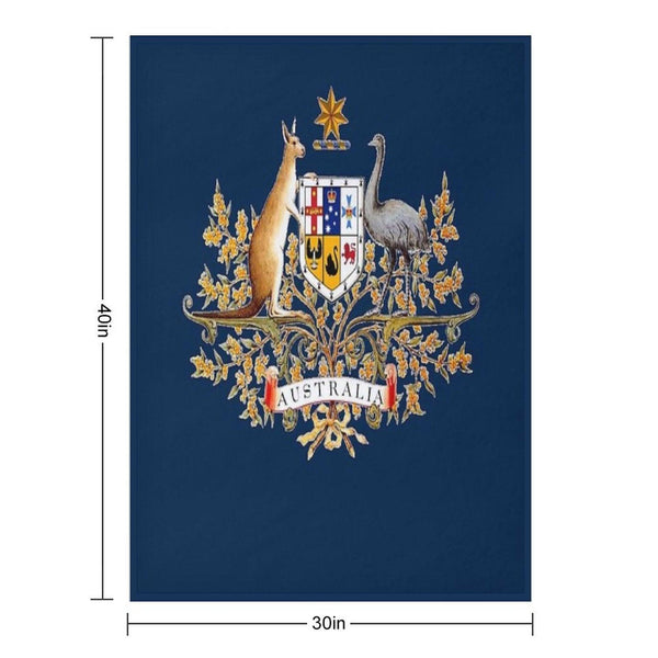 Australian Coat of Arms Throw Blanket