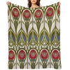 Charles Rennie Mackintosh Design Throw Blanket