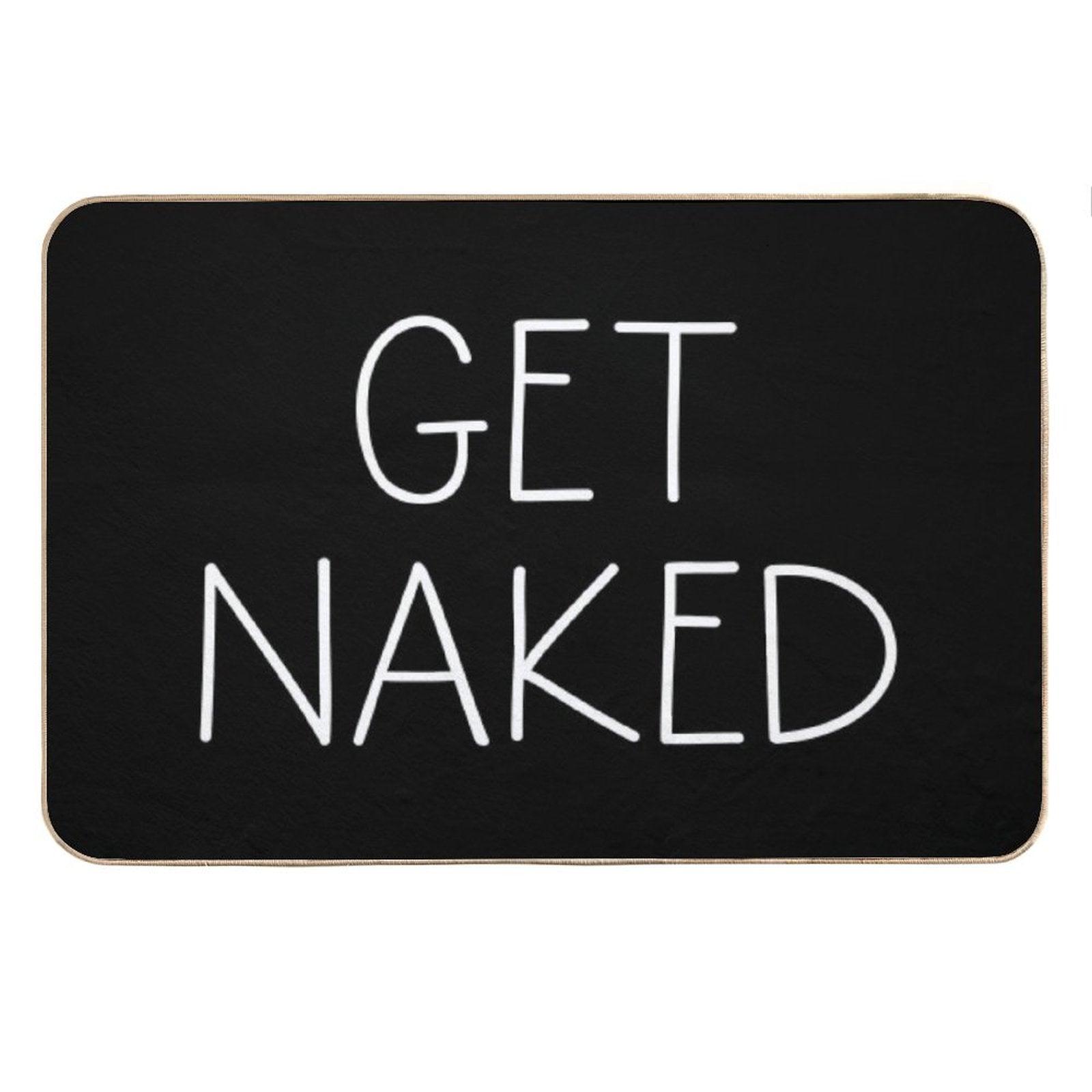 Get Naked Black Bath Mat