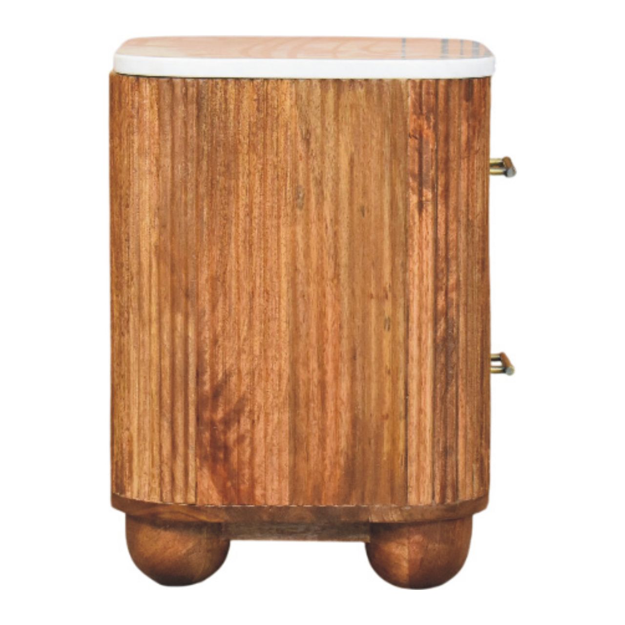 Artisan Furniture Solid Wood Aurora Marble Bedside
