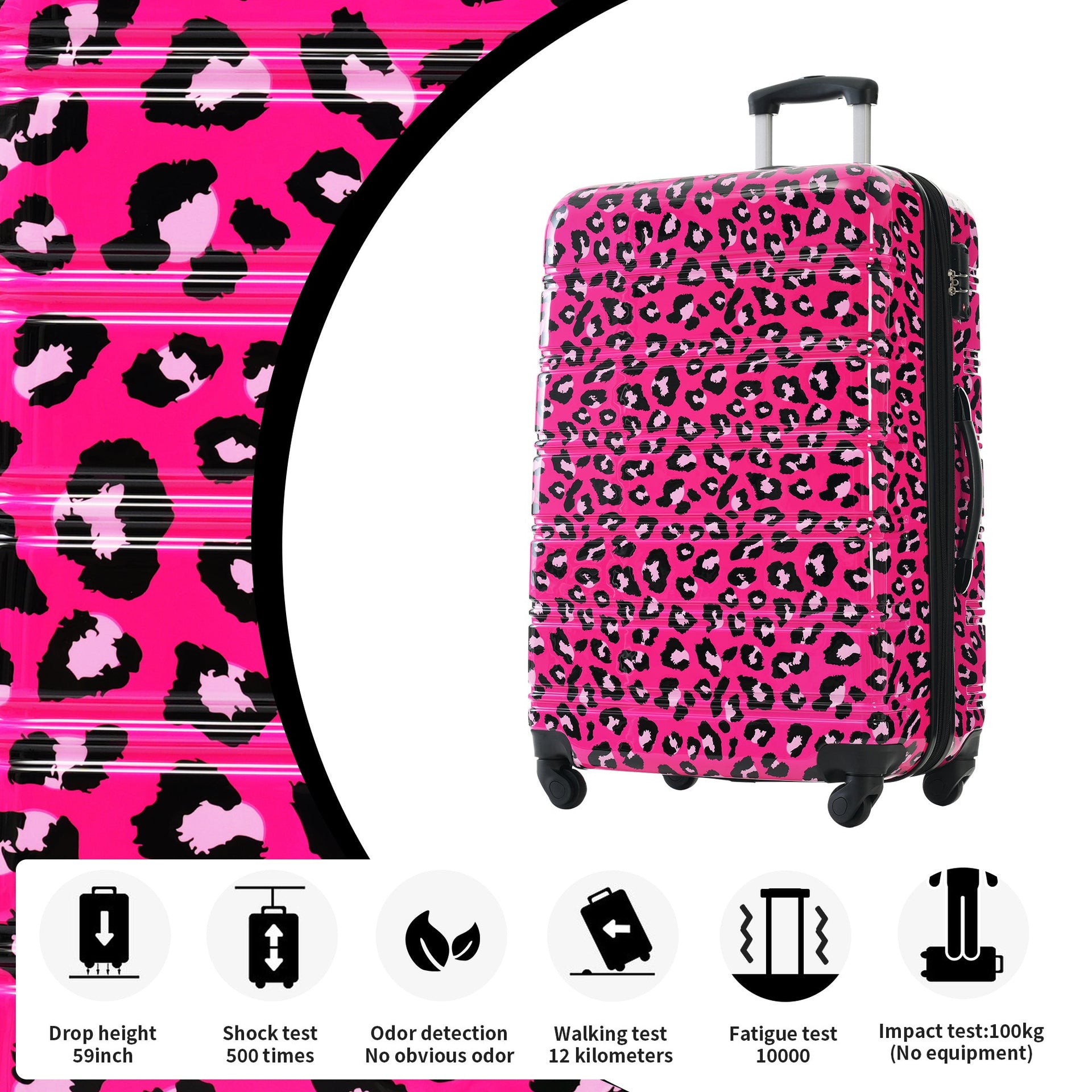 Hardshell Luggage Sets 3 pcs Spinner Suitcase with TSA Lock Lightweight-20'+24'+28' Luggages
