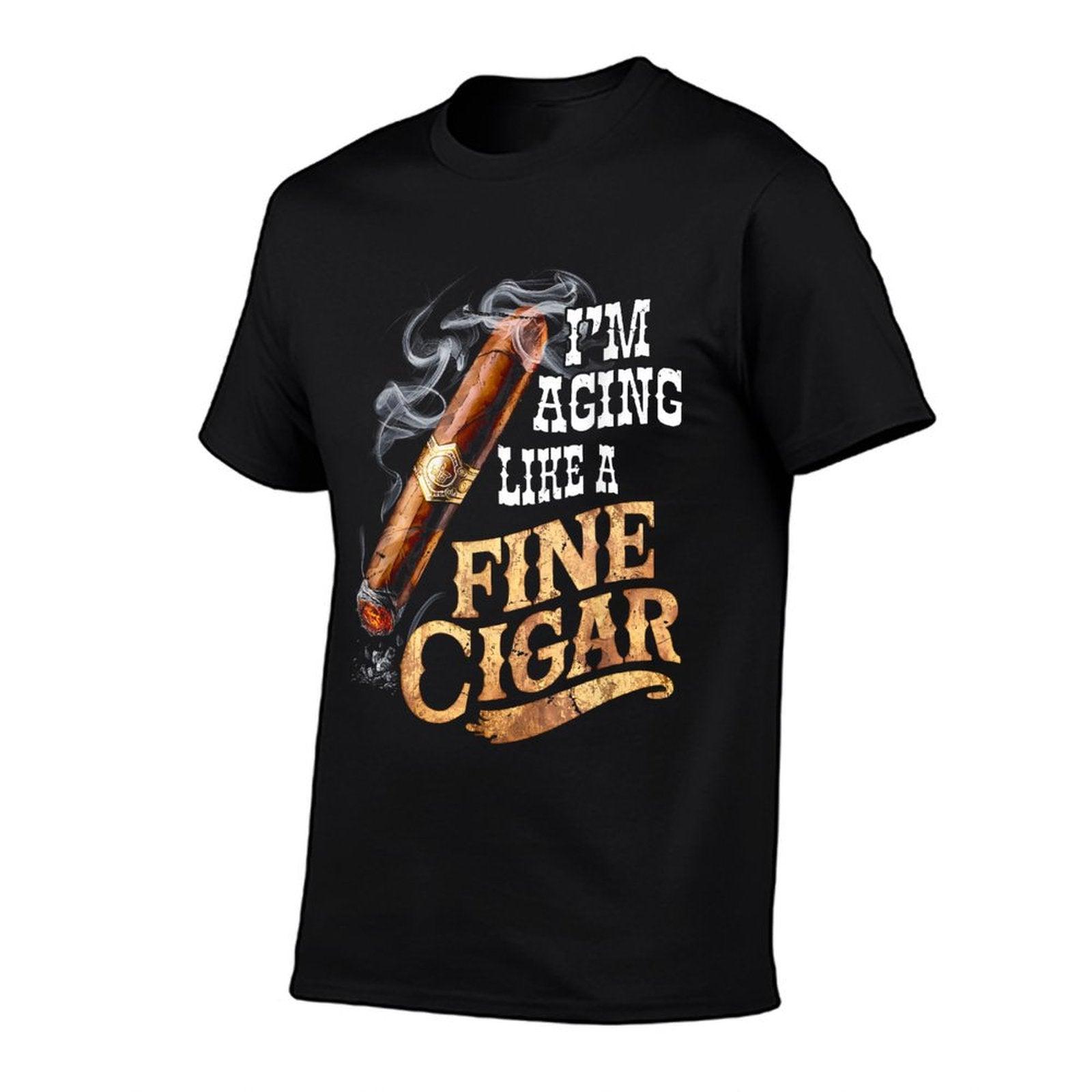 I'm Aging Like A Fine Cigar Funny Fathers Day Dad Idea Adult T-Shirt