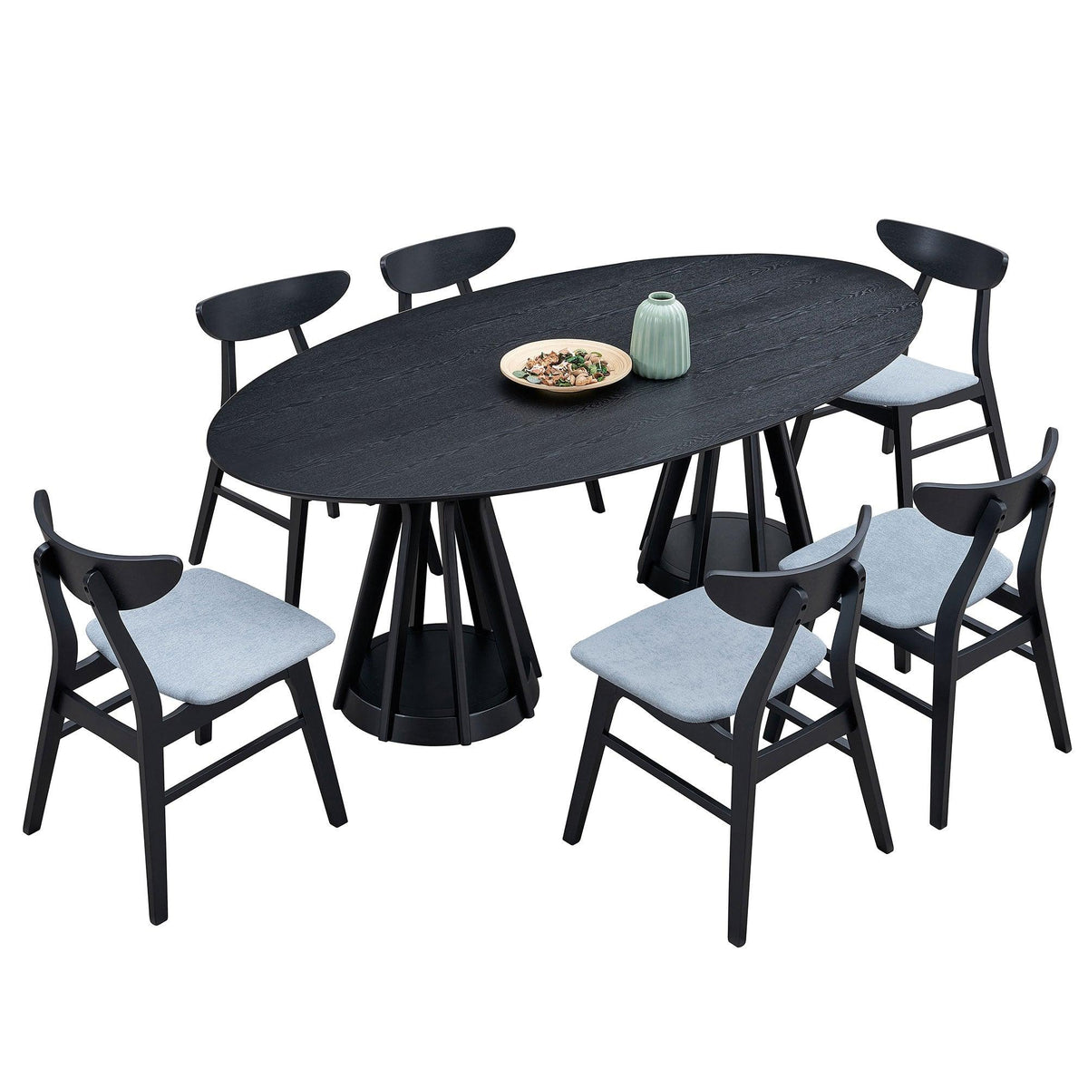Modern 7-Piece Dining Table Set