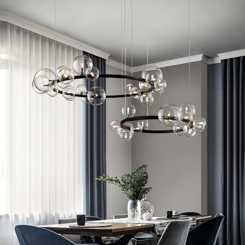 Glass Ball Dining Chandelier