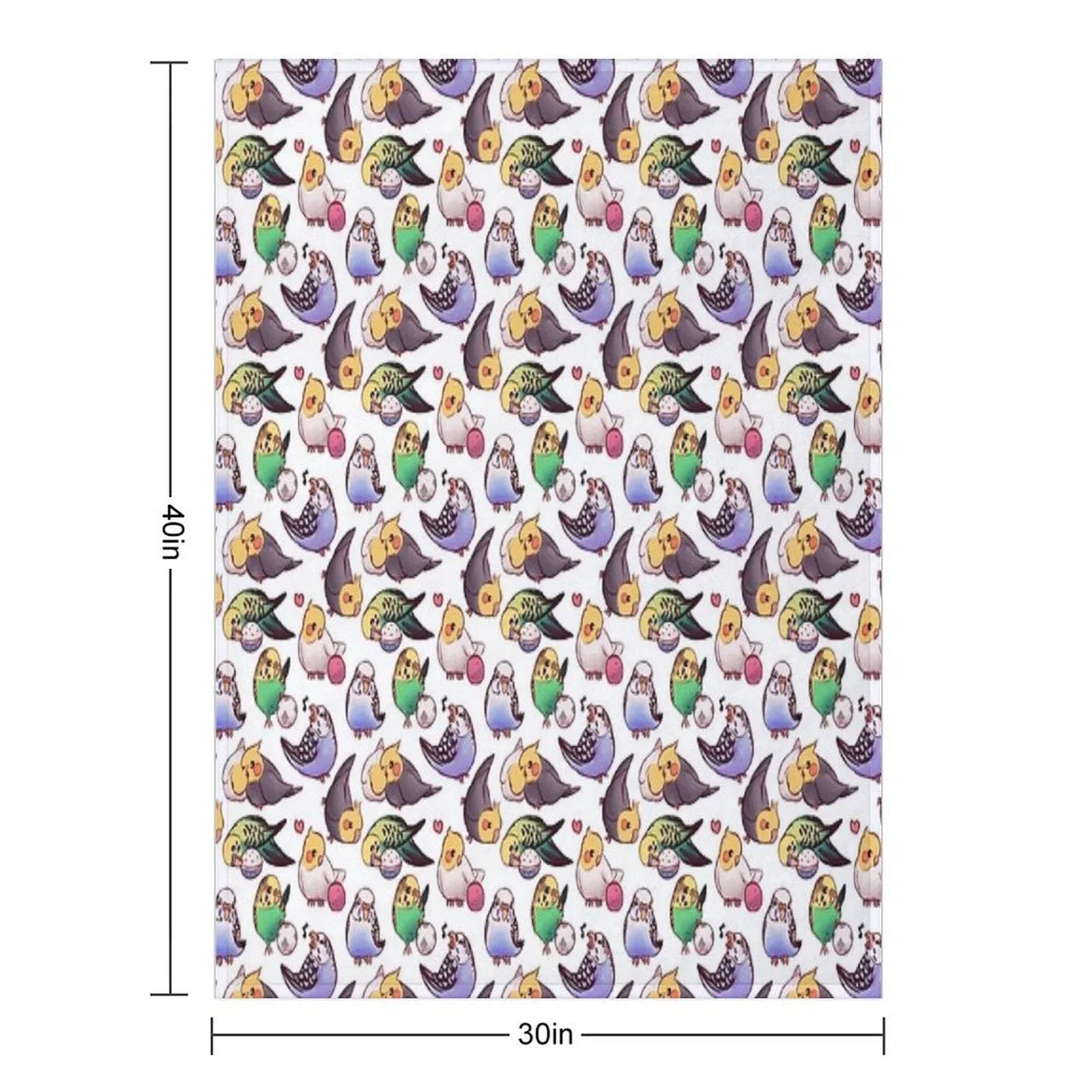 Budgies & Cockatiels Throw Blanket