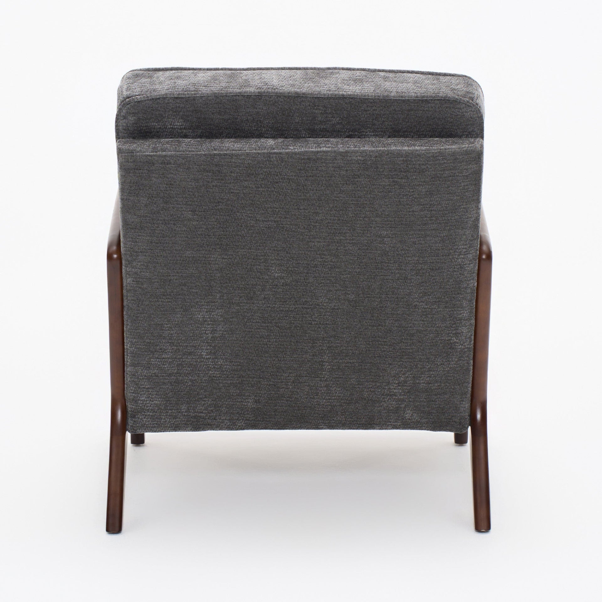 Dark Grey Mid‑Century Accent Chair