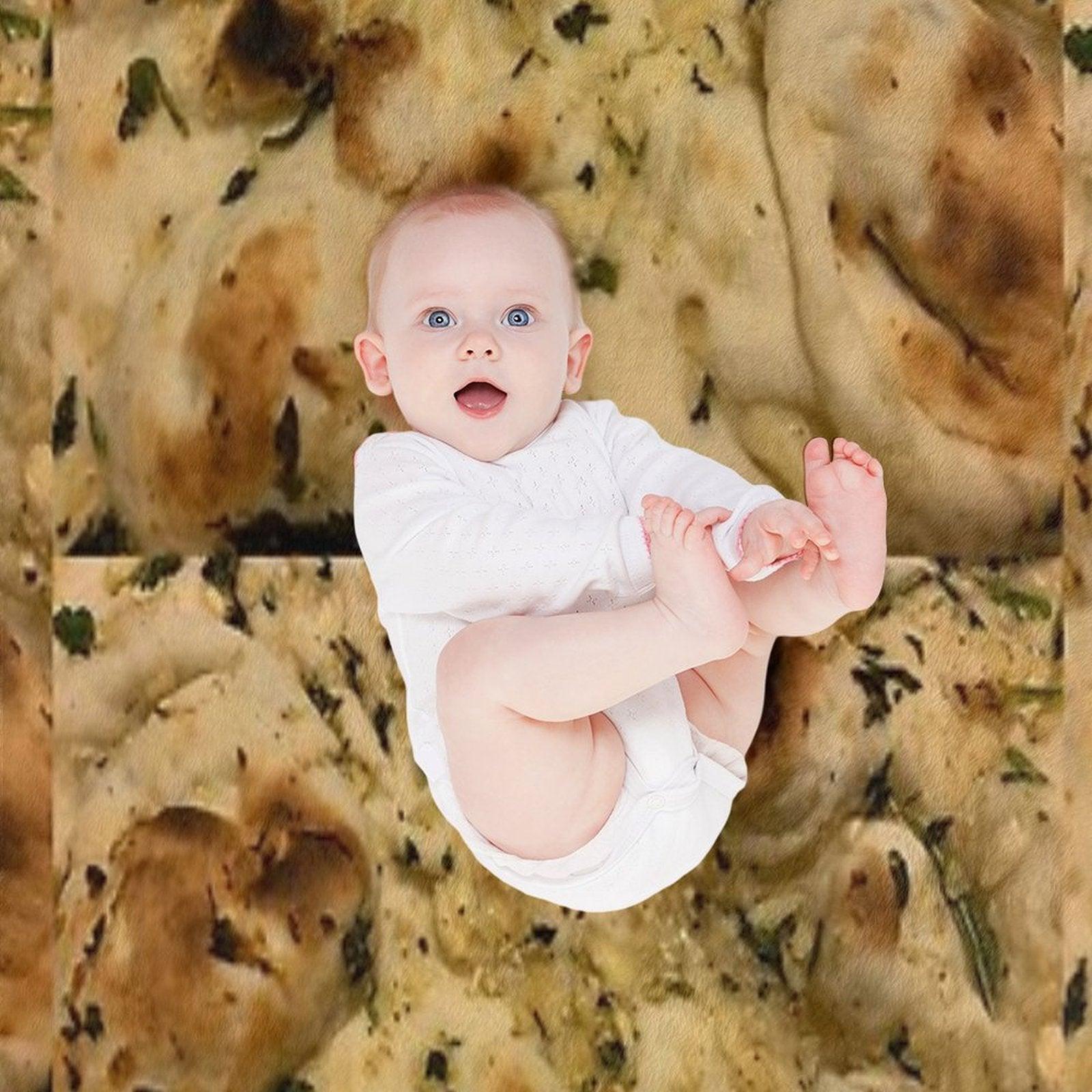 Garlic Naan Throw Blanket