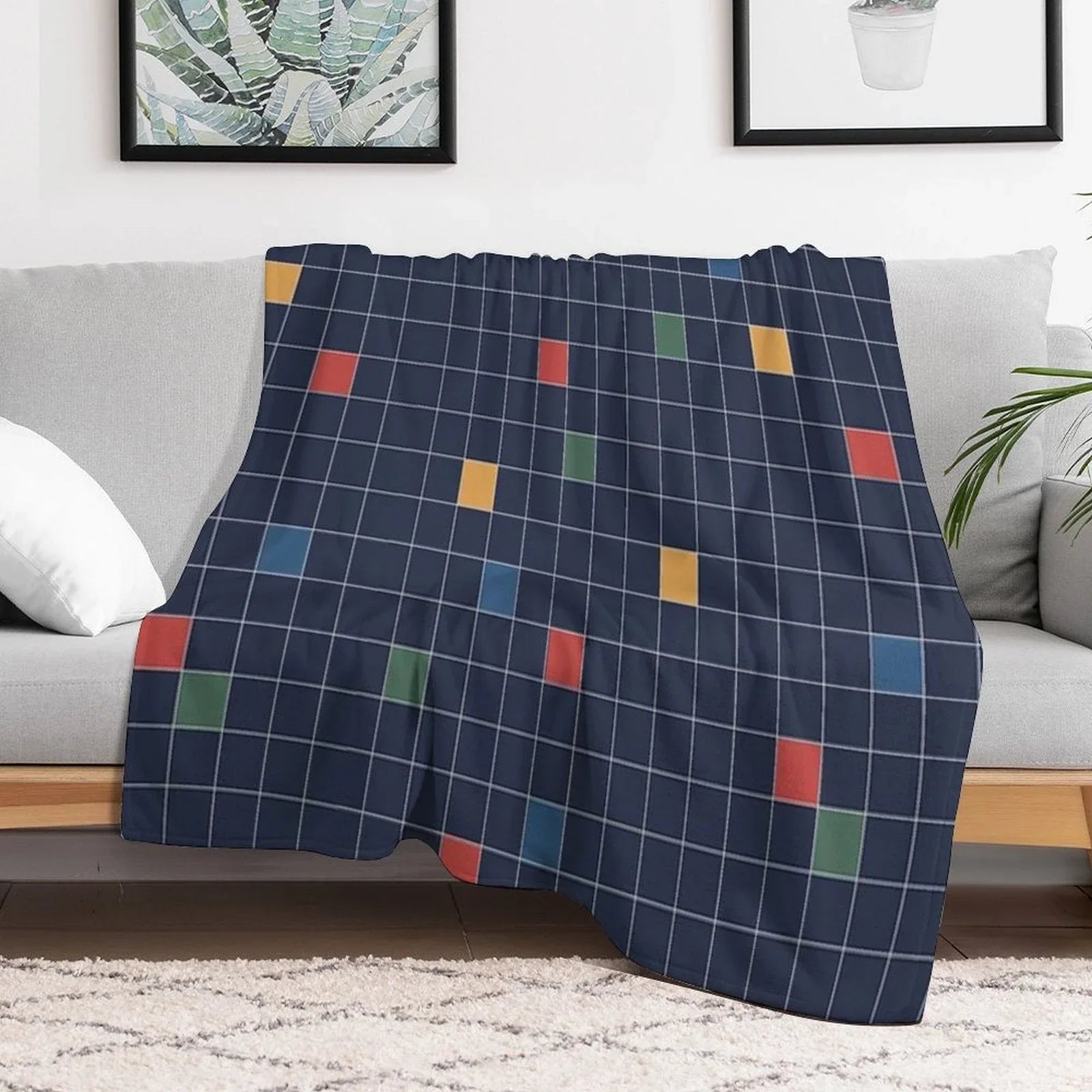Classic 80s-Style Bedding Throw Blanket
