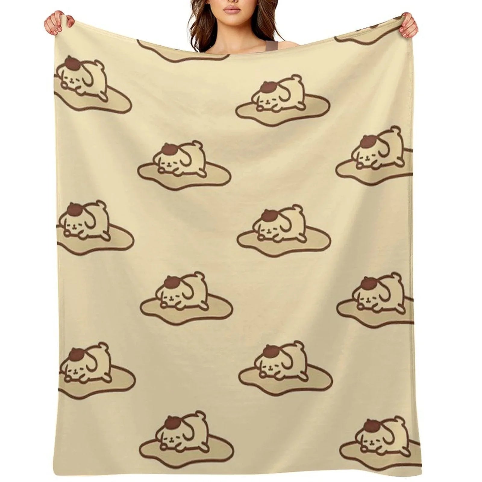 Pompompurin’s Lazy Day Throw Blanket