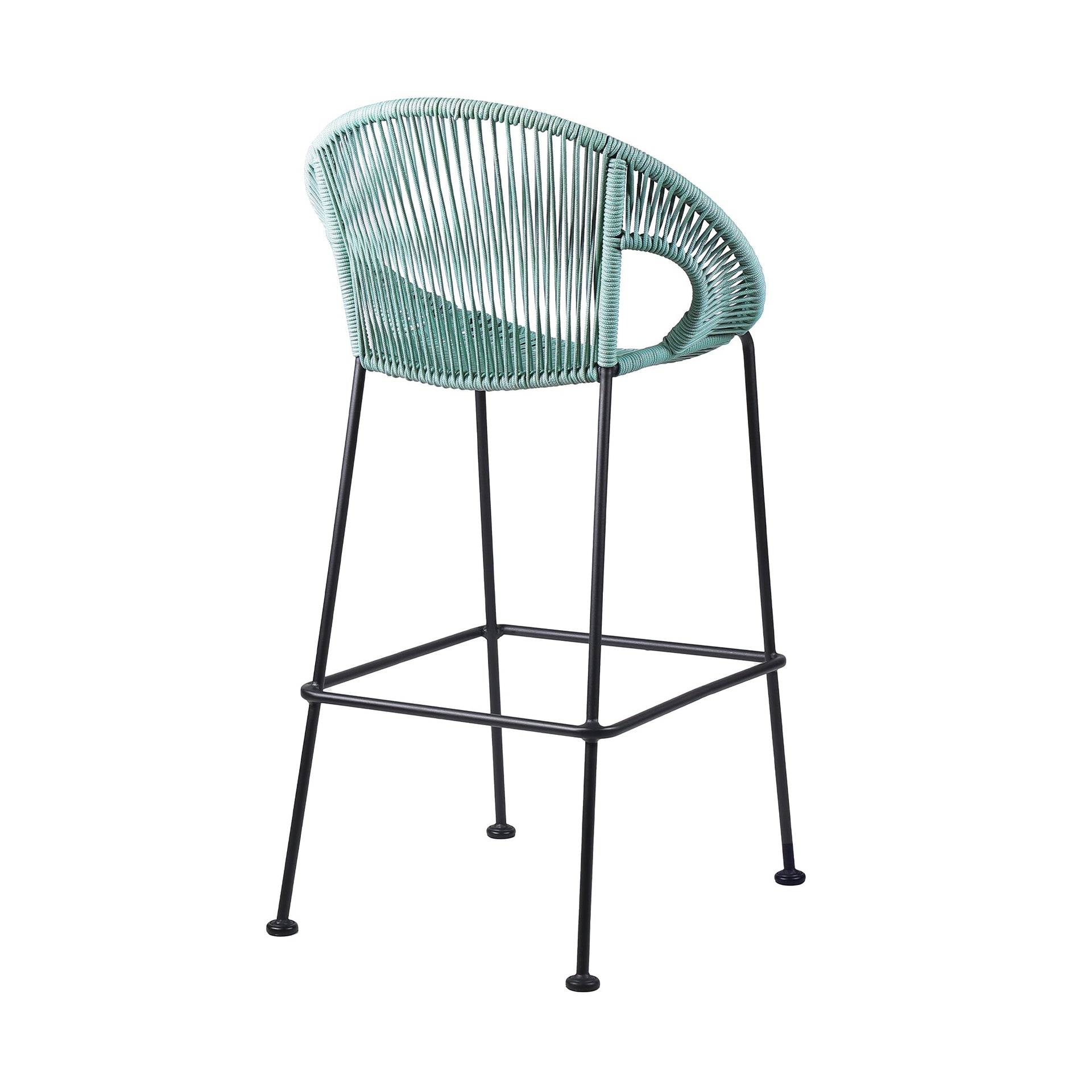 Acapulco 30' Indoor Outdoor Steel Bar Stool with Wasabi Rope