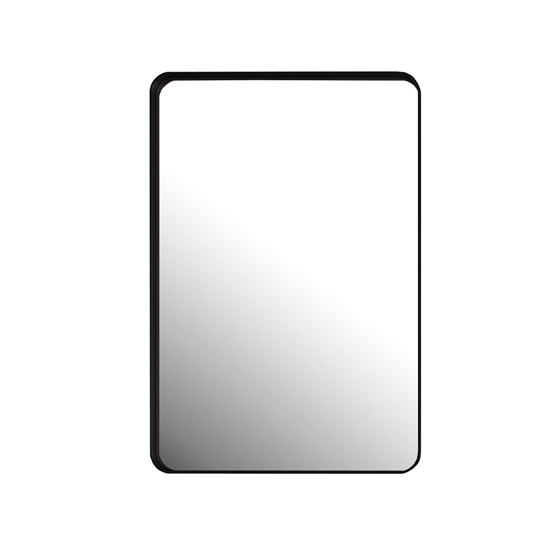20x30 Inch Recessed Black Metal Framed Medicine Cabinet with Mirror and Adjustable Shelves Black Wall Mirror with Storage for Bathroom