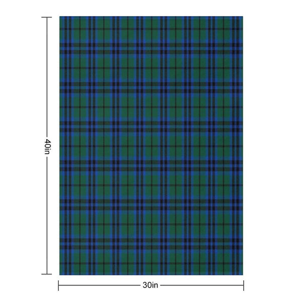 Marshall Clan Tartan (High Res) Wrinkle-free Throw Blanket