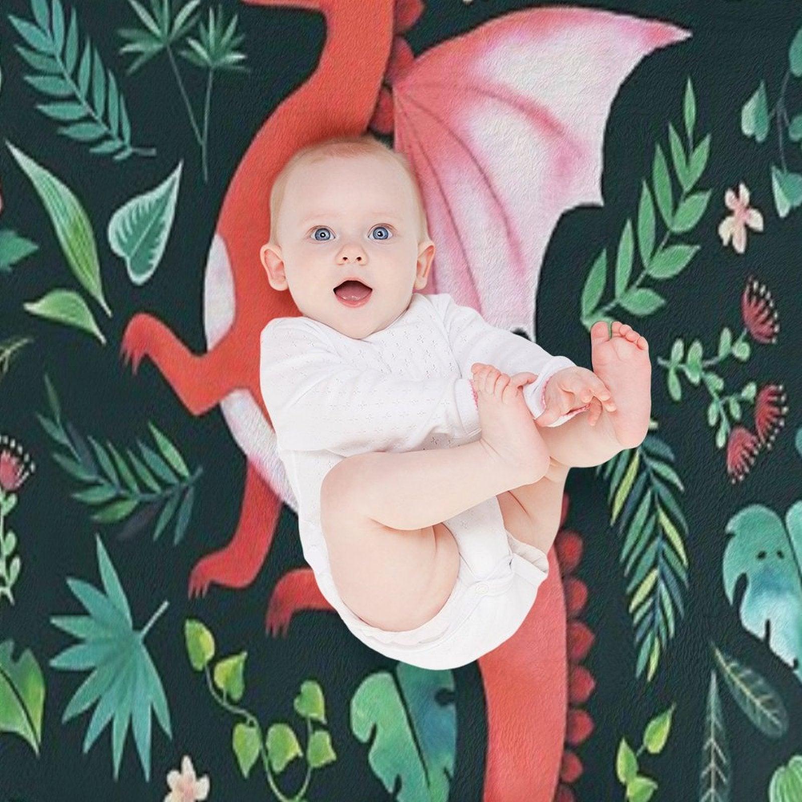 Tropical Dragon Throw Blanket