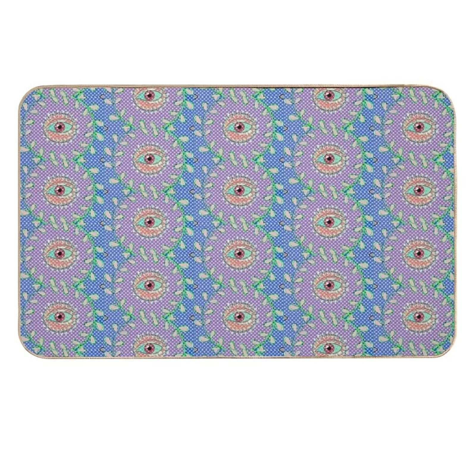 The Garden Sees All  Easy Maintenance Bath Mat