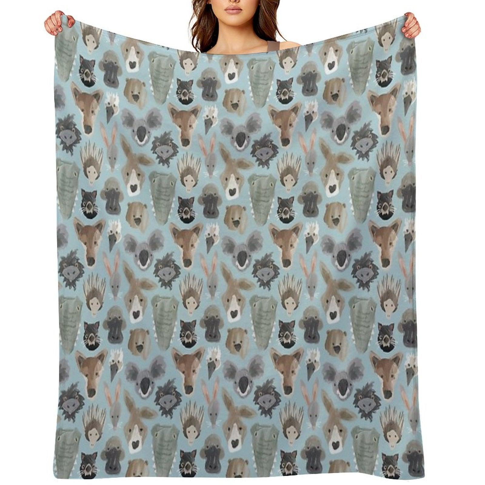 Dusky Outback Throw Blanket