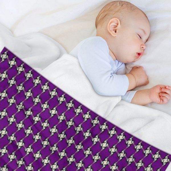 Star Mauve Design Pattern Compact Throw Blanket