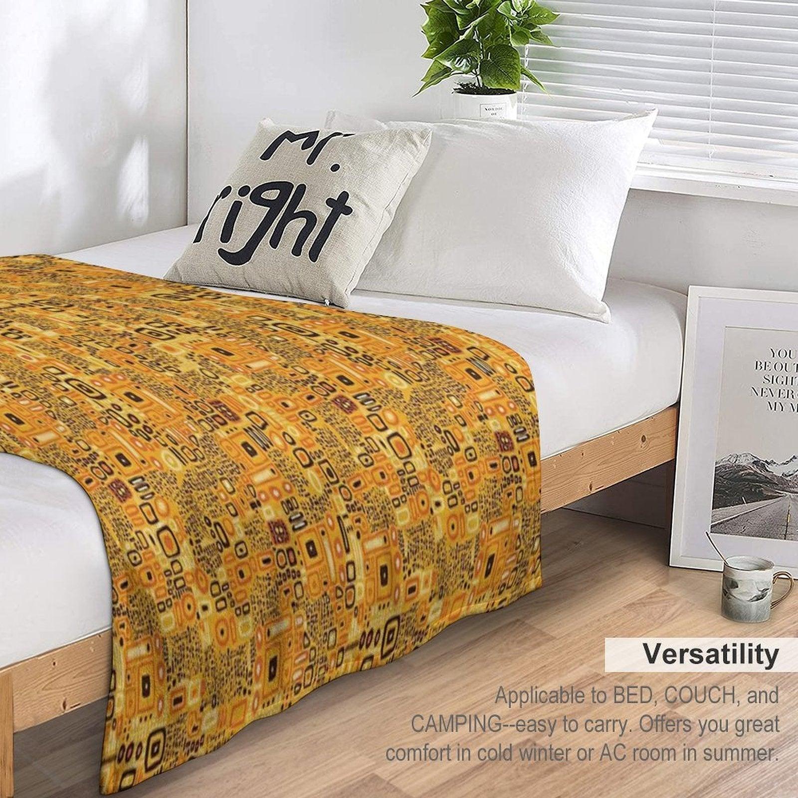 Klimt Pattern Throw Blanket