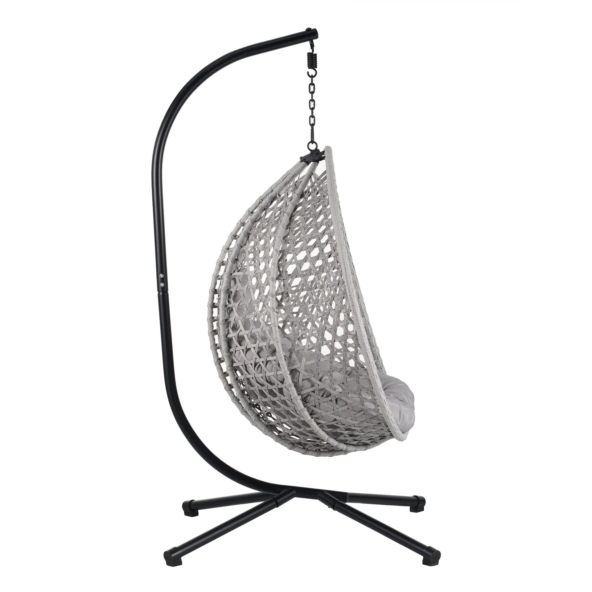 Versatile Hanging Egg Chair for Indoor and Outdoor Use — Comfortable Relaxing Seat