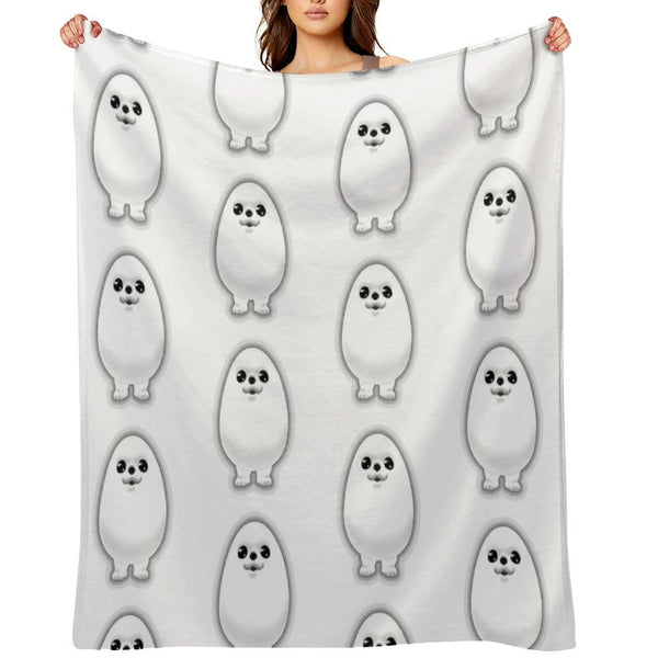 Eggdog Dog, Meme Pattern Sustainable Throw Blanket