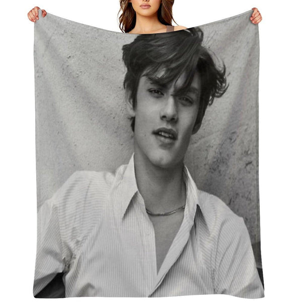 Louis Partridge Throw Blanket