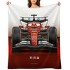 Many Charles Leclerc Formula 1 Items for 2025 Season, Featuring His Iconic Ferrari Racing Car Machine-washable Throw Blanket