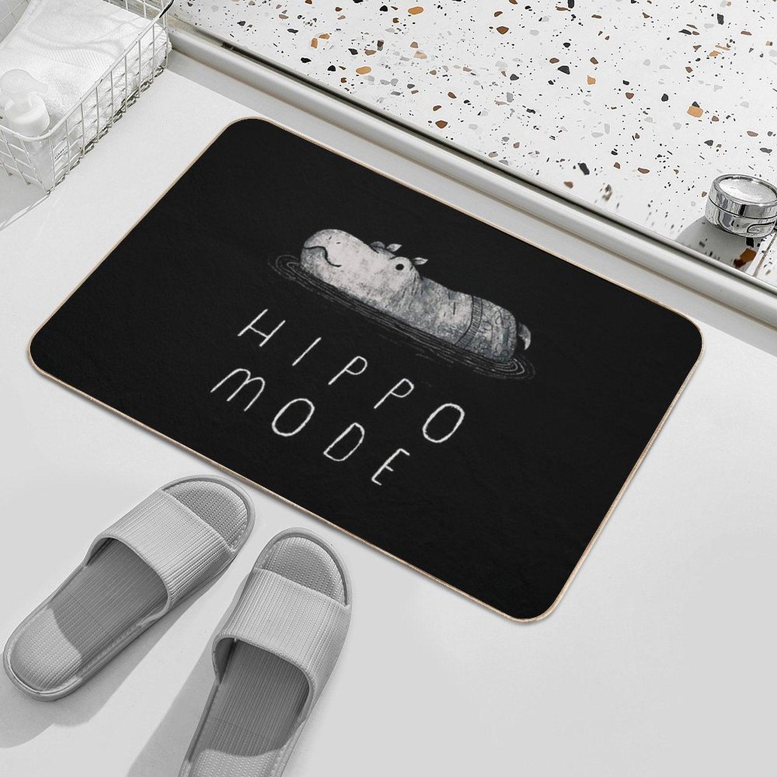 Hippo Mode Bath Mat