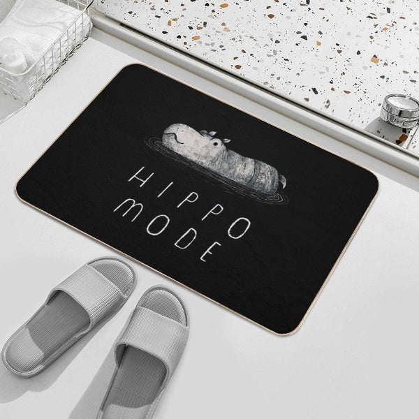 Hippo Mode Bath Mat
