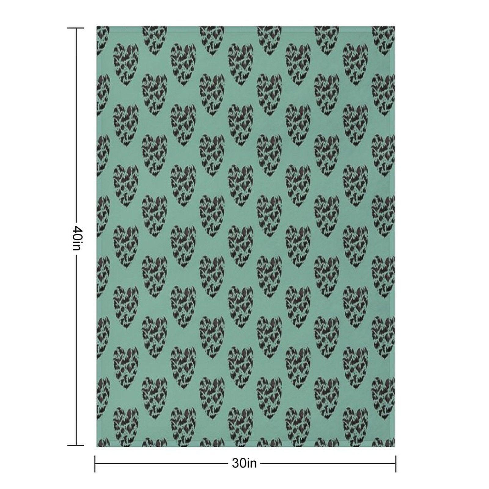 Bat Heart Throw Blanket