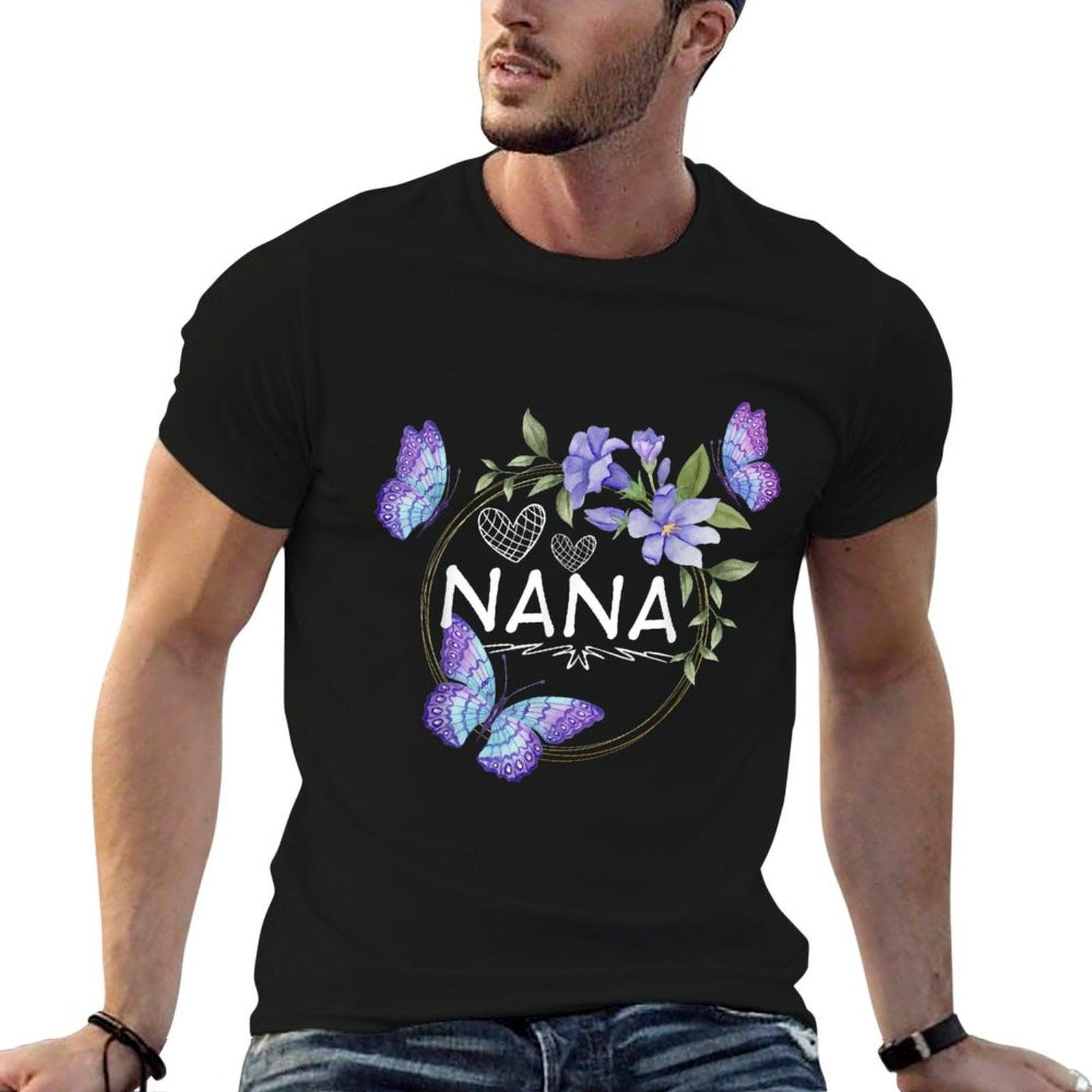 Nana Shirt For Women with Butterflies Mother's Day T-Shirt