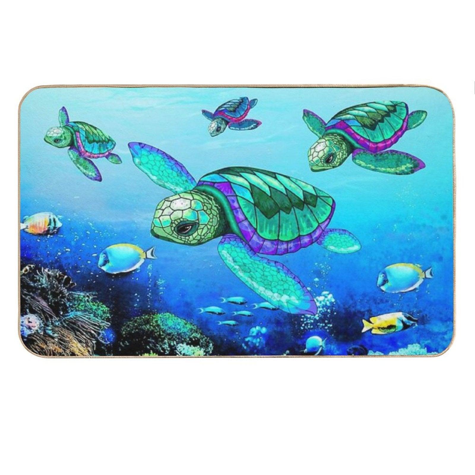Sea Turtles Dance Bath Mat