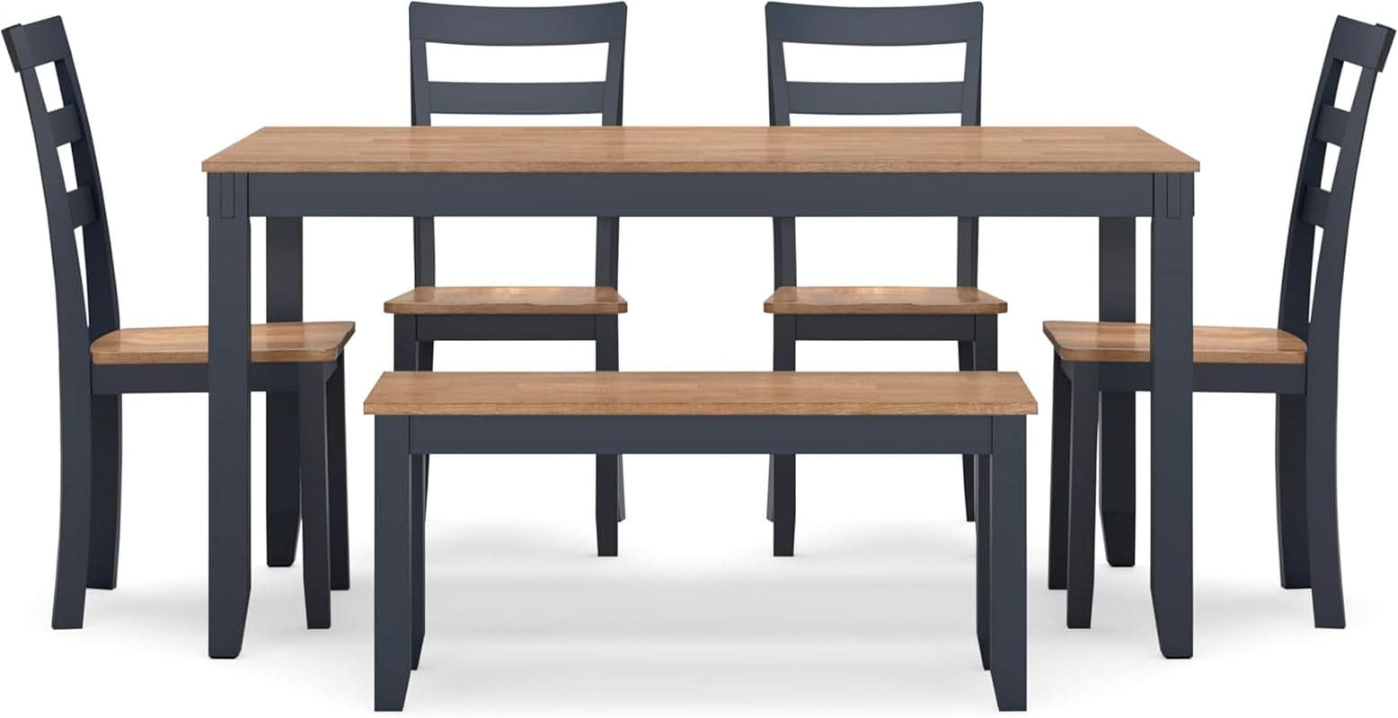 Intercontinental Mango Wood Dining Table Set Cerulean